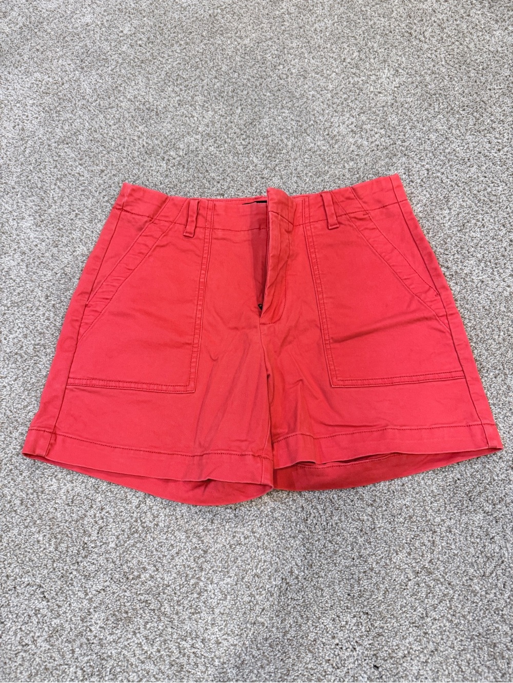 Banana Republic Women's Red/Orange Casual Chino Shorts Size 4